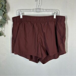Athletic Works | Zip Up Phone Pocket Shorts Maroon Women’s Size XXL